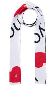 Raf Simons I Love You Scarf In Black,white