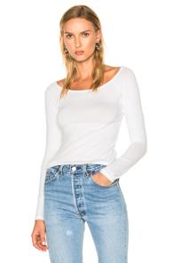Rag & Bone/jean Oasis Off The Shoulder Tee In White