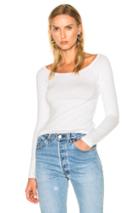 Rag & Bone/jean Oasis Off The Shoulder Tee In White