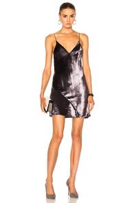 Fleur Du Mal Velvet Mini Dress In Purple