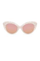 Roberi And Fraud Agnes Sunglasses In White