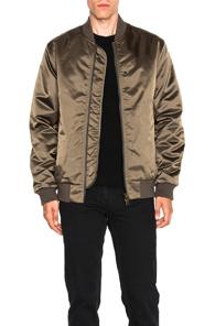 Acne Studios Selo Bomber Jacket In Green