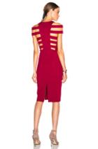 Cushnie Et Ochs Power Viscose Strap Dress In Red