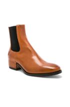 Givenchy Cuban Heel Leather Chelsea Boots In Brown