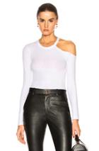 Enza Costa Exposed Shoulder Top In White