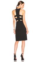 Mason By Michelle Mason Cage Halter Dress In Black