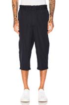 Comme Des Garcons Shirt Cotton Poplin Pants In Blue