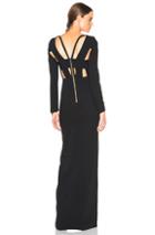Roland Mouret Bermuda Stretch Double Crepe Gown In Black