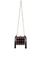 Alessandra Rich Boucle Minaudiere In Pink,checkerd & Plaid,blue,metallics