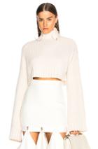 Dion Lee Aviation Oversized Sweater In White
