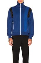 Maison Margiela Polyester Jacket In Blue