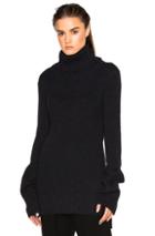 Ann Demeulemeester Turtleneck Sweater In Black