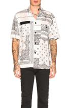 Sacai Bandana Print Shirt In Paisley,white