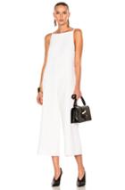 Protagonist Cropped Jumpsuit In White