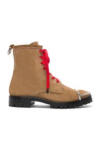 Alexander Wang Lyndon Suede Boot In Neutrals