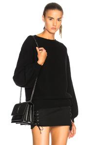 Helmut Lang Balloon Sleeve Sweater In Black