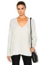 Rag & Bone Phyllis Cashmere V Neck Sweater In Gray