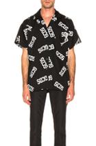 Gcds Monogram Shirt In Abstract,black