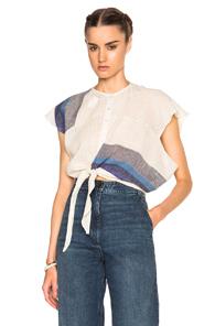 Rachel Comey Stripe Mora Top In Neutrals,stripes