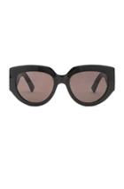 Saint Laurent Rope Monogram Sunglasses In Black