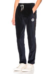 Aime Leon Dore Velveteen Track Pant In Blue,paisley