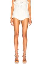 Y Project For Fwrd Faux Shearling Lined Skirt In White