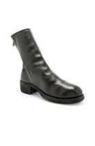 Guidi Leather Horse Zip Back Boots In Black