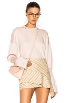 Tibi Rib Detail Easy Sweater In Neutrals,pink