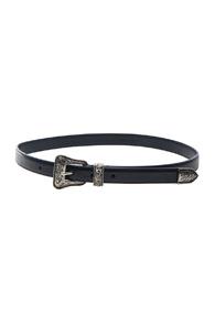 Saint Laurent Western Belt In Black