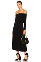 Norma Kamali Flared Dress In Black