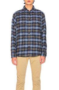 Visvim Handyman Shirt In Blue,plaid
