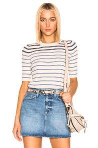Acne Studios Kassandra Knit Top In Blue,neutral,stripes