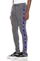 Alchemist Beaded Trim Jogger In Black,gray