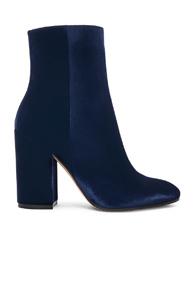 Gianvito Rossi Suede Ankle Boots In Blue