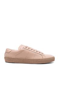 Saint Laurent Leather Court Classic Sneakers In Pink