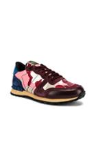 Valentino Camouflage Sneaker In Pink