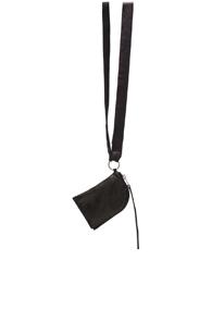 Rick Owens Neck Wallet In Black