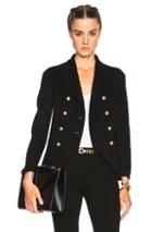 Burberry Prorsum Cashmere Double Breasted Jacket In Black