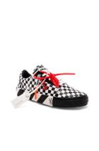 Off-white Vulc Low Sneaker In Black,checkered & Plaid