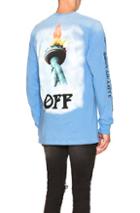 Off-white Liberty Long Sleeve Tee In Blue