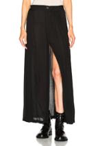 Ann Demeulemeester Slit Maxi Skirt In Black