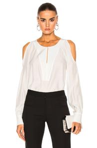 Barbara Bui Open Shoulder Blouse In White
