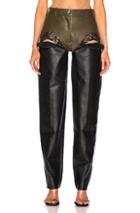 Y Project Cut Out Trouser In Black,green