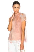 3.1 Phillip Lim Lace Patchwork Top In Pink
