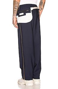 Maison Margiela Waistbag Trouser In Blue
