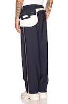Maison Margiela Waistbag Trouser In Blue