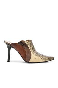 Chloe Pointed Mules In Animal Print,neutrals