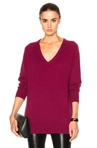 Equipment Asher V-neck Sweater In Purple