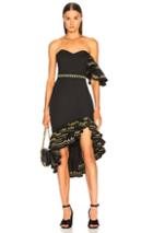 Caroline Constas Cam Dress In Black,floral