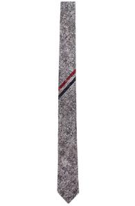 Thom Browne Donegal Wool Tie In Gray